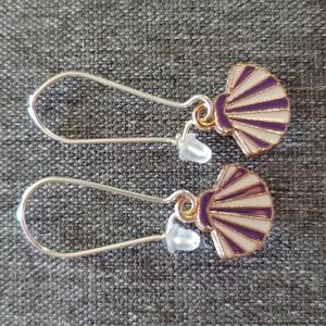 NWOT Purple 🐚 Shell  Earrings